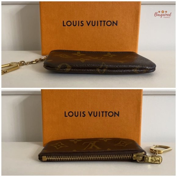 Authentic Louis Vuitton Vintage Monogram Coated Canvas Leather Coin Key Pouch - Picture 5 of 11